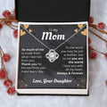 Mom - So Much Of Me - The Love Knot Necklace Love Knot Necklace