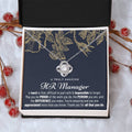 Gift For Hr Manager Hr Manager Gift Hr Manager Appreciation Gift Love Knot Necklace