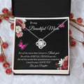 To My Beautiful Mom Necklace Sentimental Gift For Mom From Daughter Mom Birthday Gift Mother's Day Jewelry Gift Love Knot Necklace