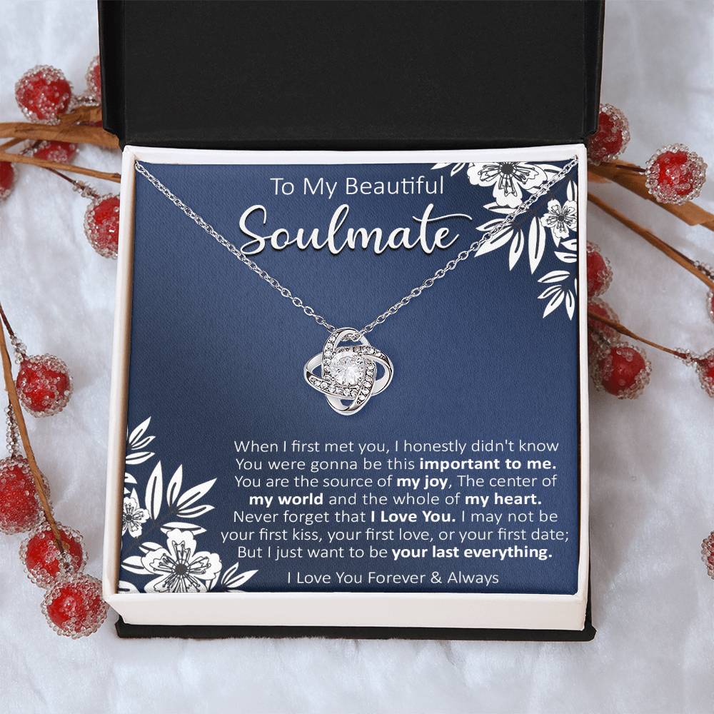 Gift For Your Soulmate - Your First Date - Love Knot Love Knot Necklace