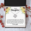 To My Daughter Necklace Gift From Mom Mothers Day Gift For Daughter From Mother Sentimental Jewelry Gifts For Daughter From Mom 9 Love Knot Necklace