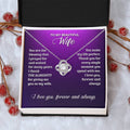 Love Knot Necklace - To My Beautiful Wife Love Knot Necklace