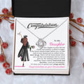 To My Daughter Graduation Necklace Graduation Gift For Daughter High School College Graduation Gift Love Knot Necklace