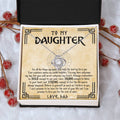 To My Daughter Necklace Viking Jewelry Gift For Daughter From Dad Viking Daughter Gift Daughter Birthday Graduation Gift Love Knot Necklace
