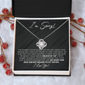I'm Sorry Love Knot Necklace
