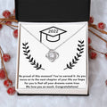 Graduation Love P Love Knot Necklace