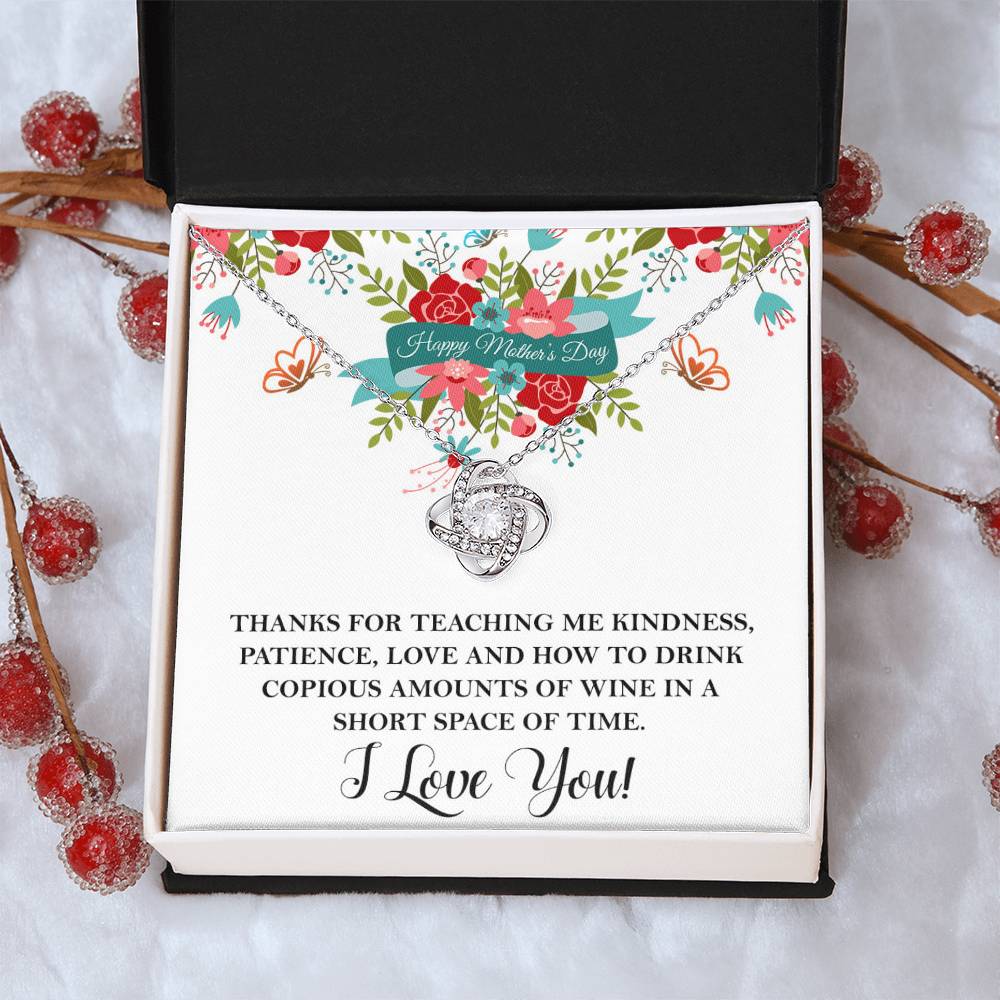 Thanks For Teaching Me - Love Knot Necklace Love Knot Necklace