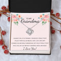 Grandma Necklace Gifts For Grandma From Granddaughter Or Grandson Mothers Day Gift Ideas For Grandma 1 Love Knot Necklace