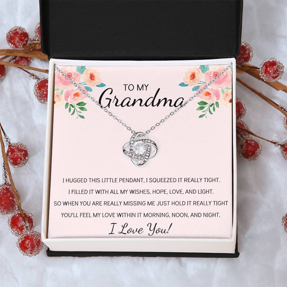 Grandma Necklace Gifts For Grandma From Granddaughter Or Grandson Mothers Day Gift Ideas For Grandma 1 Love Knot Necklace