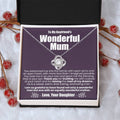 To My Boyfriend's Wonderful Mum - The Love Knot Necklace Love Knot Necklace