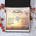 My Daughter - Always Keep Me In Your Love Knot Necklace