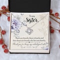 To My Unbiological Sis Love Knot Necklace
