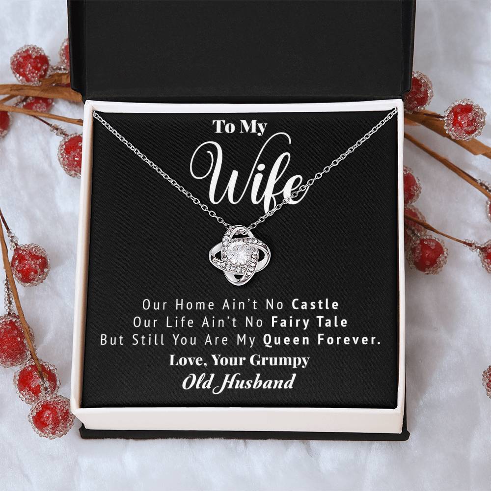 Love Your Grumpy H Love Knot Necklace