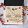 Gift To Mother Love Knot Mother'S Day Gift Necklace Gift For Mother Mother Gift From Daughter Mother Gift From Son Mother Messag Love Knot Necklace