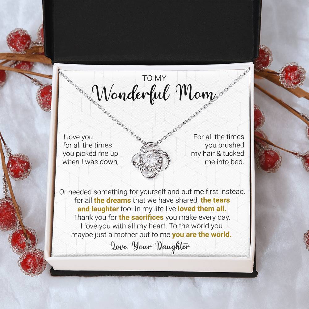Gift For Mom - All The D Love Knot Necklace