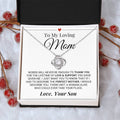 Heartfelt Mother's Day Gift For Mom Love Knot Necklace 9
