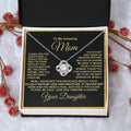 Gift For Amazing Mom Gift For Mom From Daughter 1 Love Knot Necklace