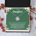 To My Daughter Necklace Gift From Mom Mothers Day Gift For Daughter From Mother Sentimental Jewelry Gifts For Daughter From Mom 6 Love Knot Necklace