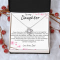 To My Daughter - Love Knot Necklace