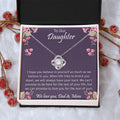The Best Gift For Your Daughter To My Daughter With Love And Kiss Dragonfly Necklace Birthday Gift Daughter Graduation Gift Grown Up Dau Love Knot Necklace