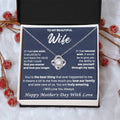 Gift For Wife 2 Wish Amazing Happy Love Knot Necklace Love Knot Necklace