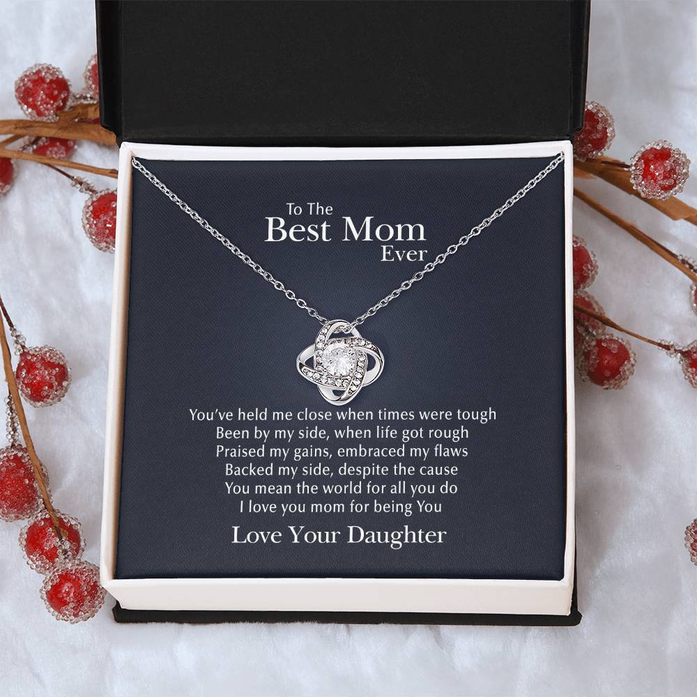 You Mean The World Love Knot Necklace