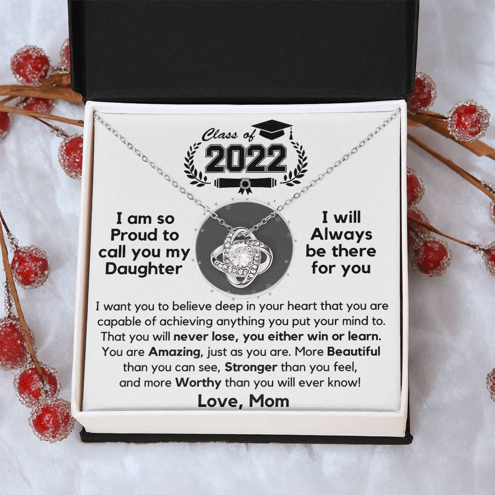 Just Released Class Of 2022 - Graduation Gift Necklace Fr Love Knot Necklace
