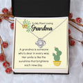 Plant Loving Gifts For Mothers Day Presents For Grandma Birthday Plant Lover Gift From Granddaughter Necklace Gift From Grandkids 1 Love Knot Necklace