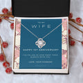 1 Year Anniversary Gift For Wife  1 Year Anniversary Gifts  1 Year Wedding Anniversary Gift Ideas  1St Wedding Anniversary Gift F(8) Love Knot Necklace