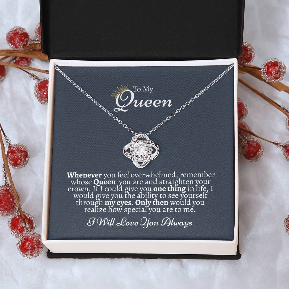 I Love You Gift For Her Gift Of Love For Her Just Because Gift For Her Love Knot Necklace