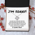 Sorry Apology Necklace 9 Love Knot Necklace