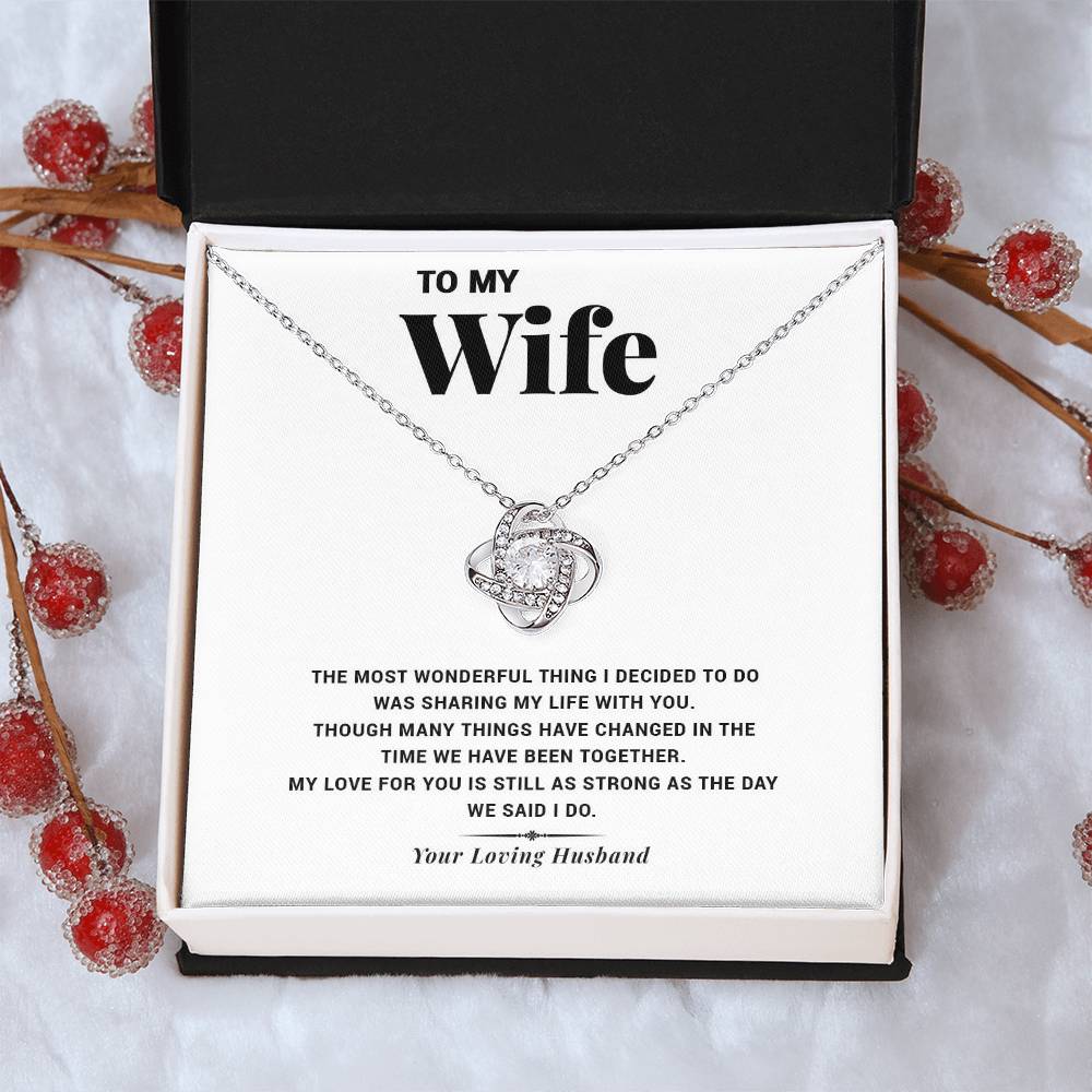 My Life Wi Love Knot Necklace