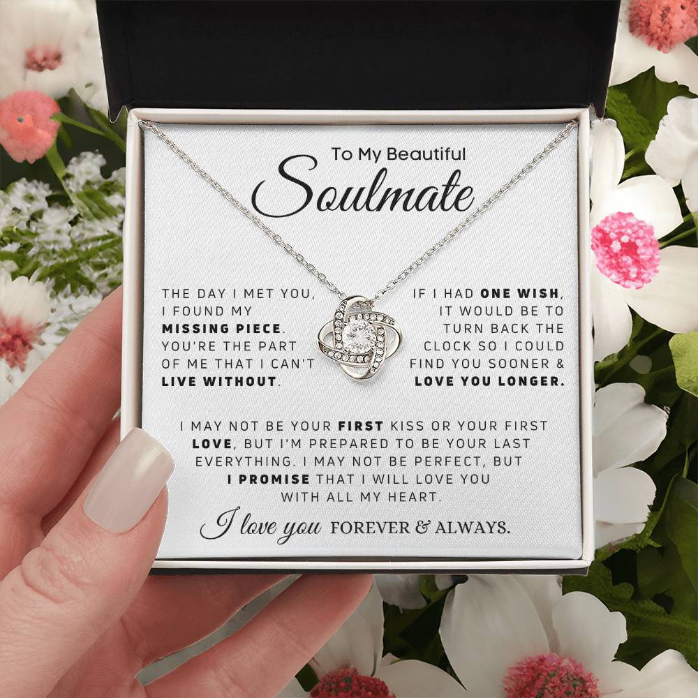 Soulmate - Missing Piece -  - Love Knot Necklace