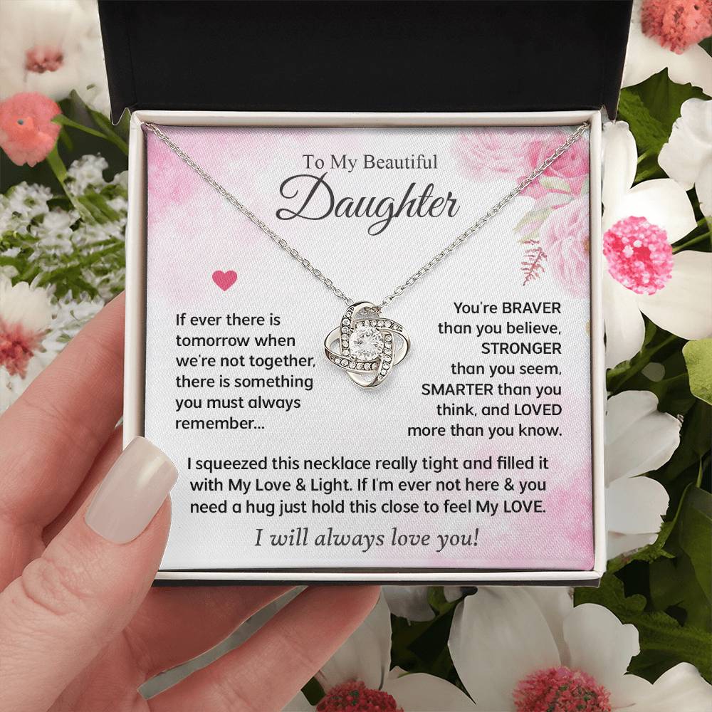 Gifts For Daughter - Love Knot Necklace Love Knot Necklace