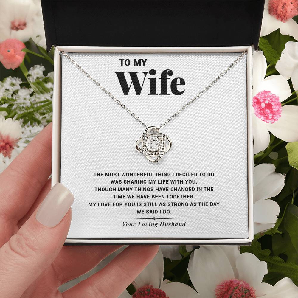 My Life Wi Love Knot Necklace