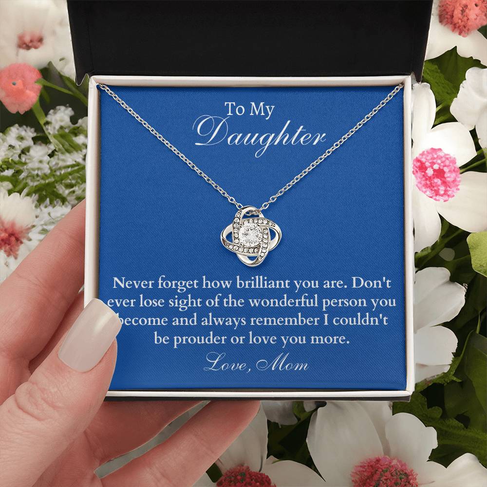 Happy Birthday Or Just To Say I Lo Love Knot Necklace