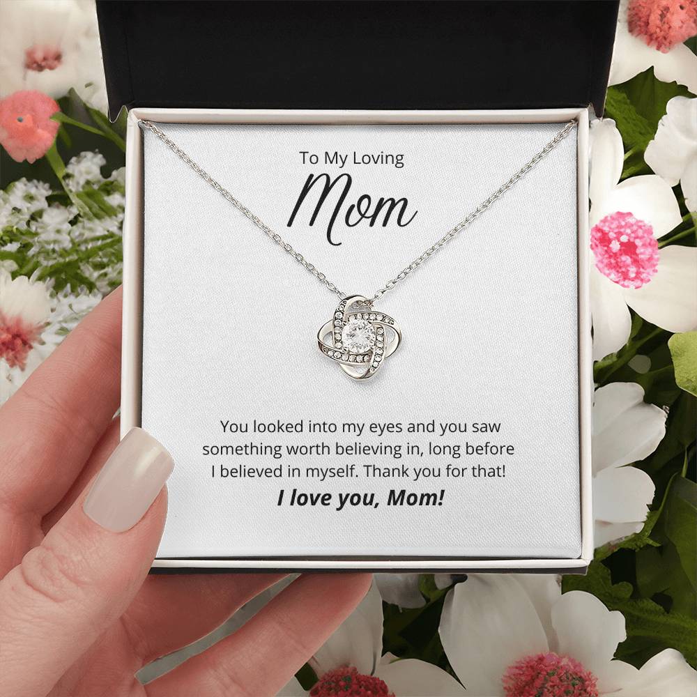 Thank You For Believing In Me 💐 1 Love Knot Necklace