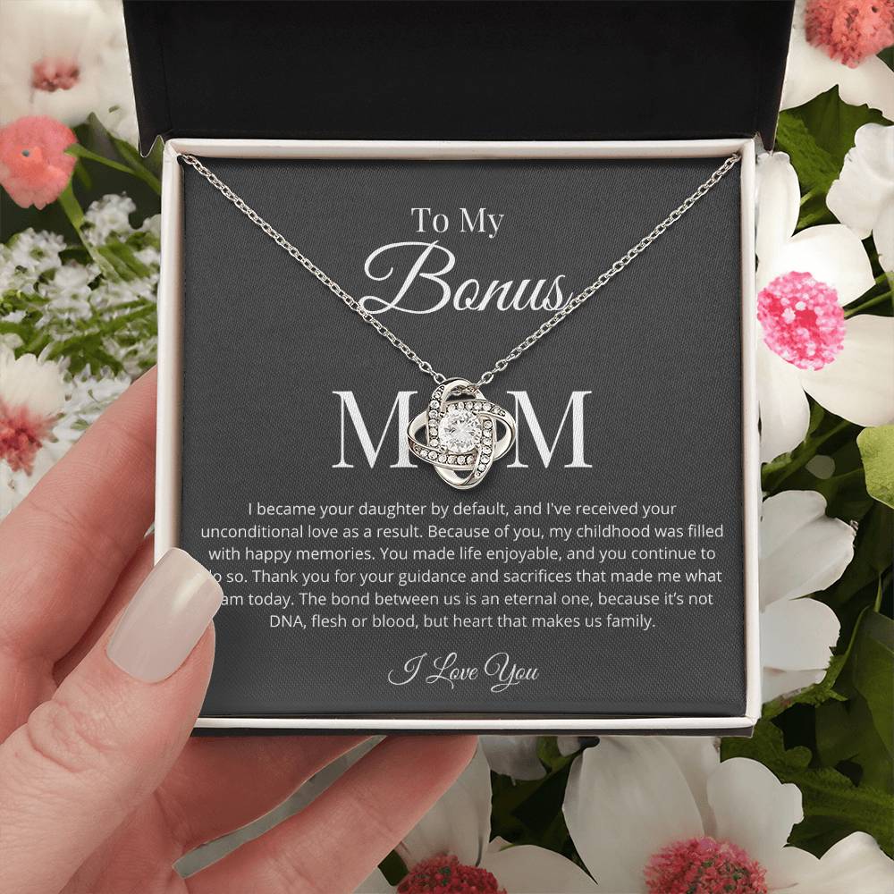 Your Daughter By Default Necklace Love Knot Necklace