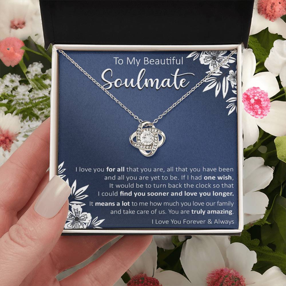 Gift For Your Soulmate - Truly Amazing - Love Knot Love Knot Necklace