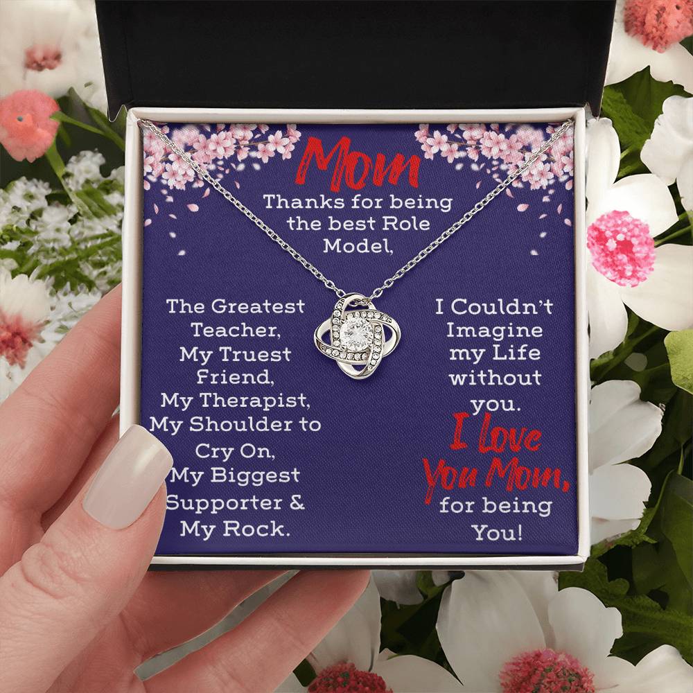 Necklace For Mom Love Knot Necklace