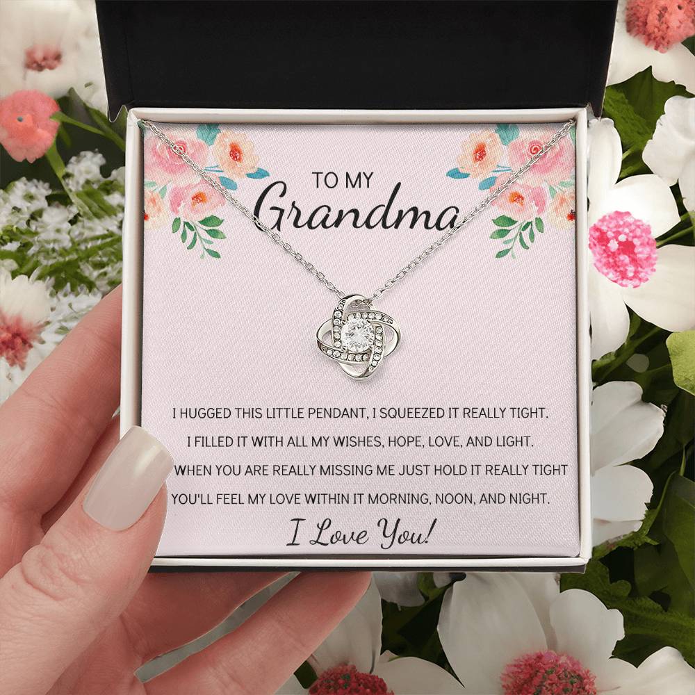 Grandma Necklace Gifts For Grandma From Granddaughter Or Grandson Mothers Day Gift Ideas For Grandma Love Knot Necklace