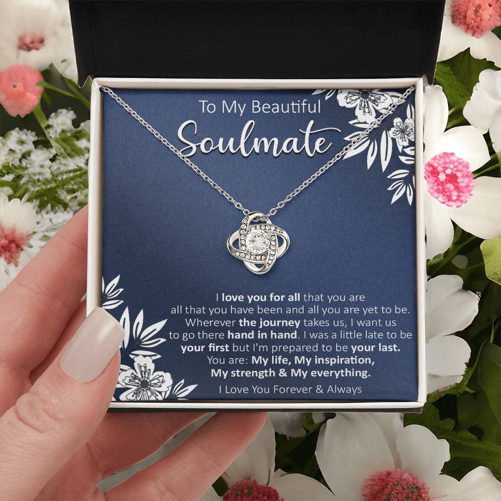Gift For Your Soulmate - Your Last - Love Knot Love Knot Necklace