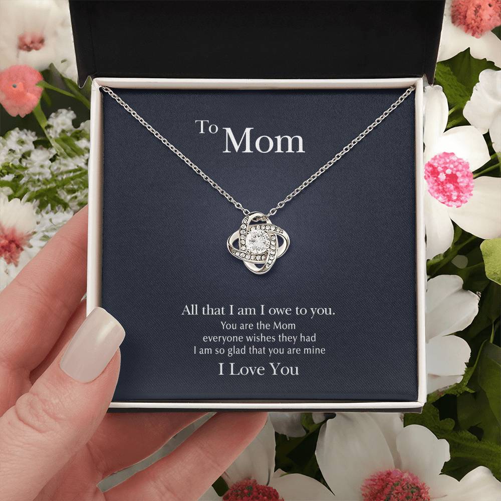 I Owe To You Love Knot Necklace