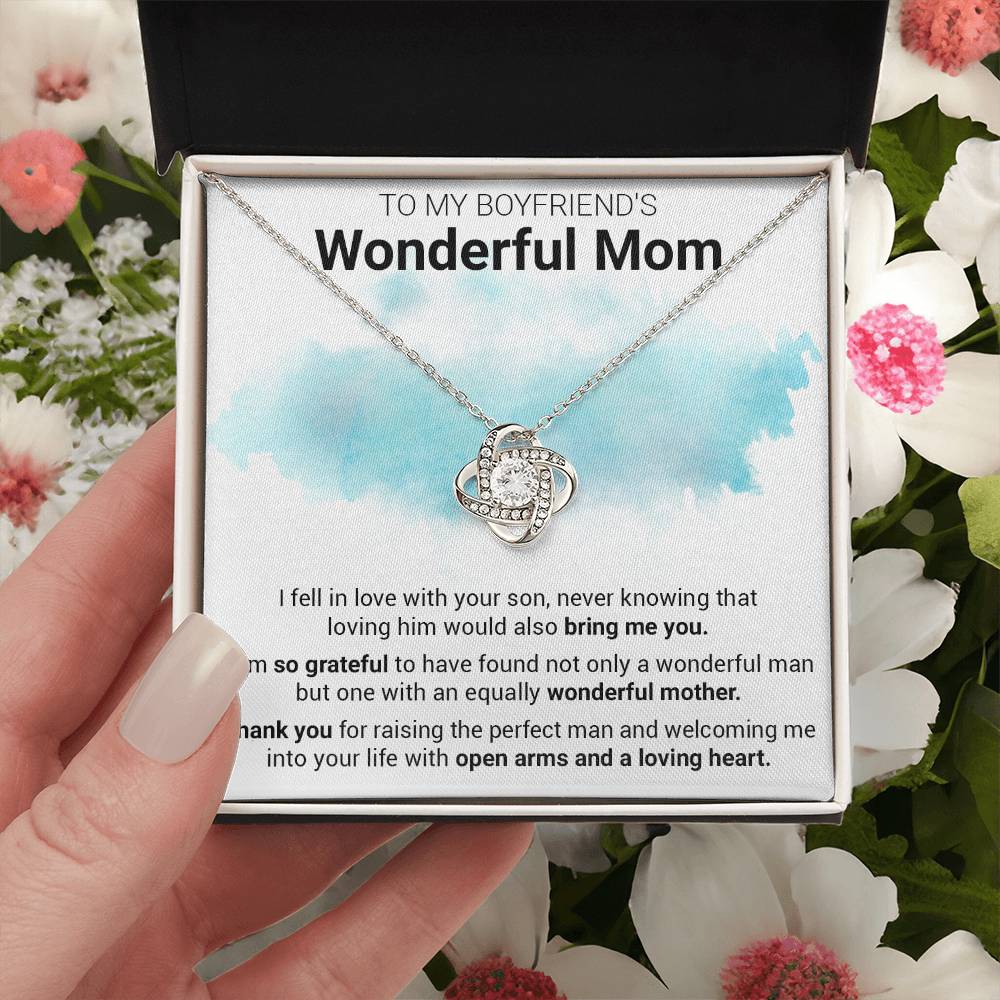 Gift For Boyfriend's Mom - Into Your Life - Love Knot 1 Love Knot Necklace