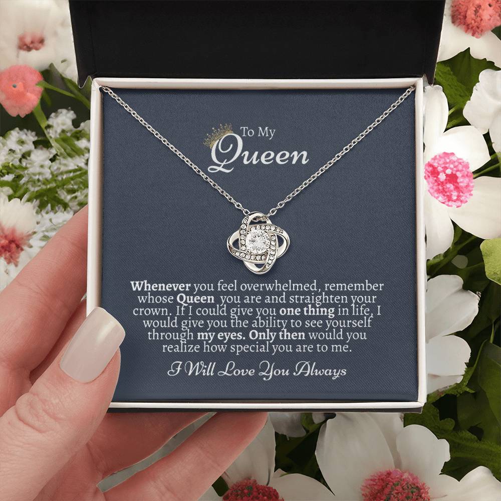 I Love You Gift For Her Gift Of Love For Her Just Because Gift For Her Love Knot Necklace