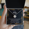 To My Wife Necklace, Gift For Wife From Husband, Love Knot Necklace, 10 Year Anniversary Gifts For Wife, Anniversary Gift For Wife 1 Year - Love Knot Necklace