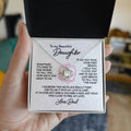Gift For Daughter - First Breath Necklace From Dad Love Knot Necklace