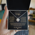 To My Wife From Husband I Can't Live Without You Necklace Love Knot Necklace
