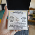 To My Beautiful Future Wife Love Knot Necklace - Love Knot Necklace