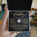 Gift For Daughter - Never Forget That I Love You Forever - Love Knot Necklace